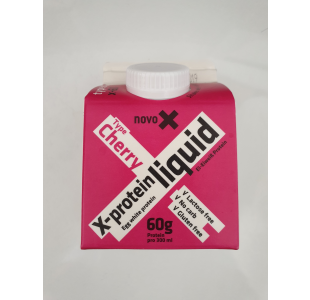 Novo X Egg White Protein - Cherry Flavoured Egg Protein Drink - 6 or 12 x 300ml